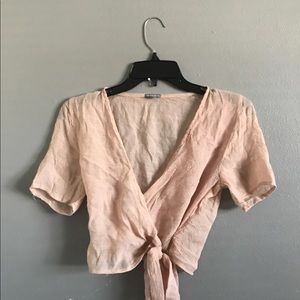 Charlotte Russe wrap Crop Top